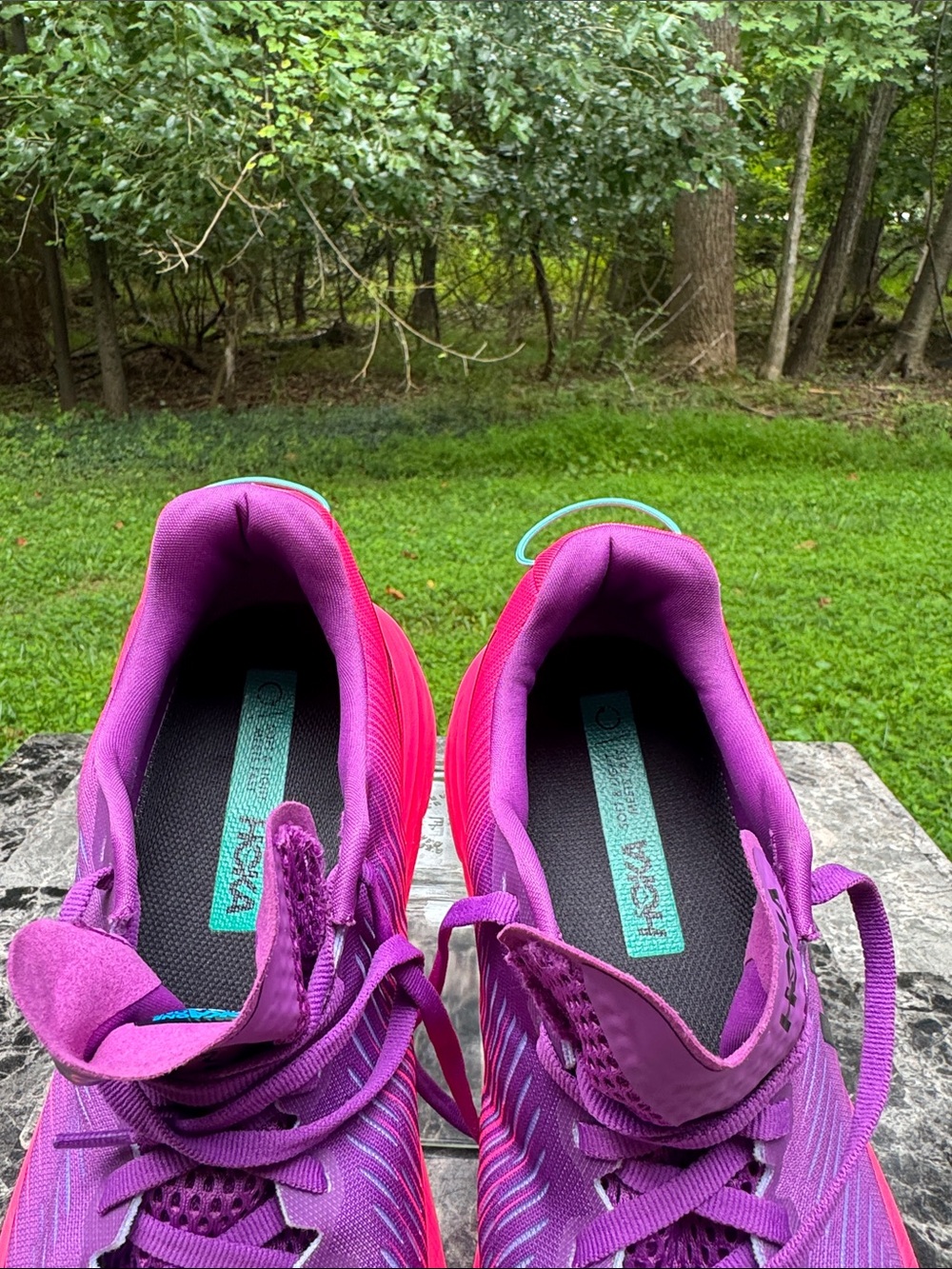 HOKA One One Rincon 3 Running Shoes Beautyberry Knockout Pink Women 9B Sneakers - Picture 4 of 15